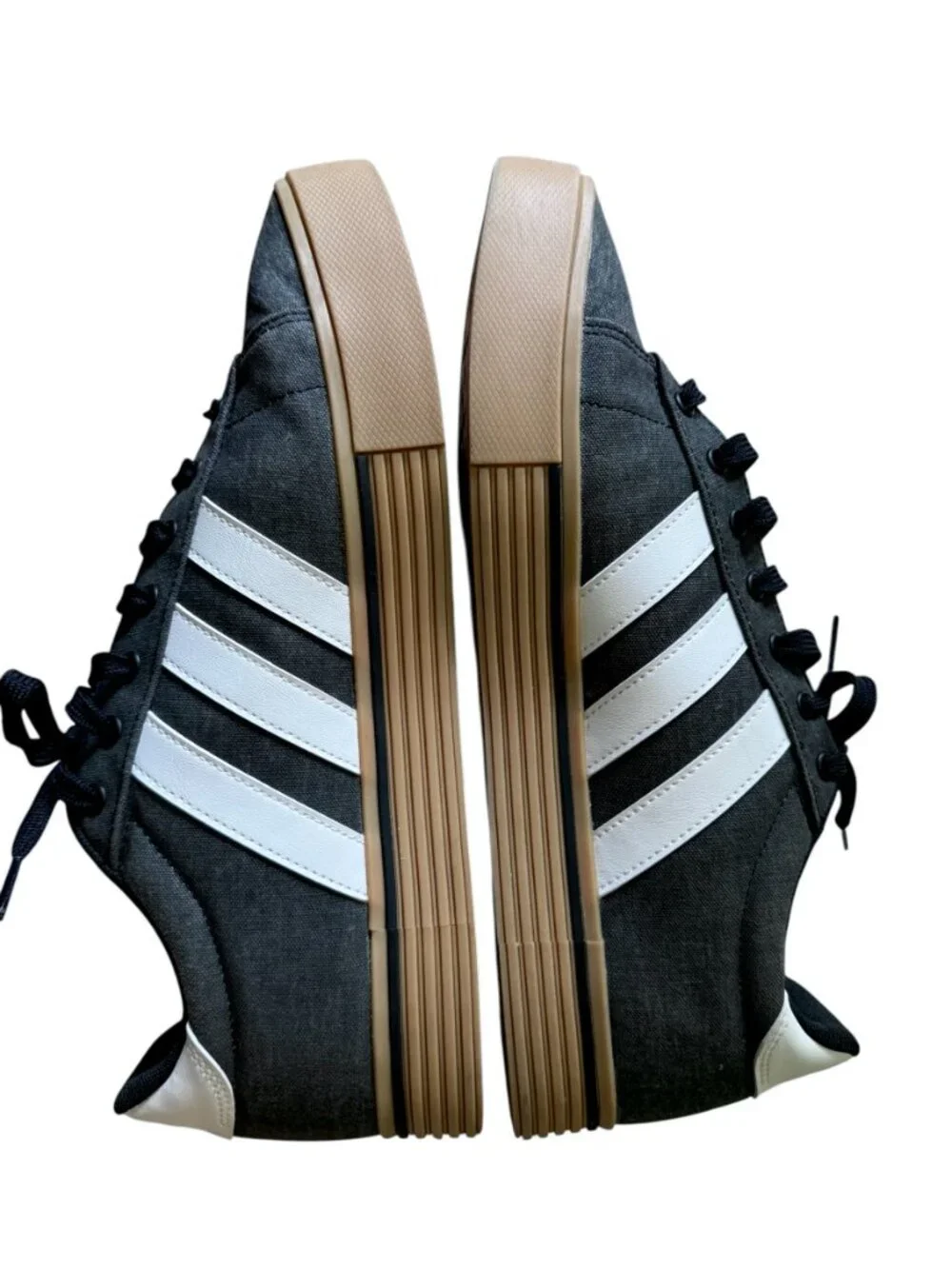 Adidas Daily 4.0 Gray Canvas Lace Up Sneakers Shoes Men's size 13